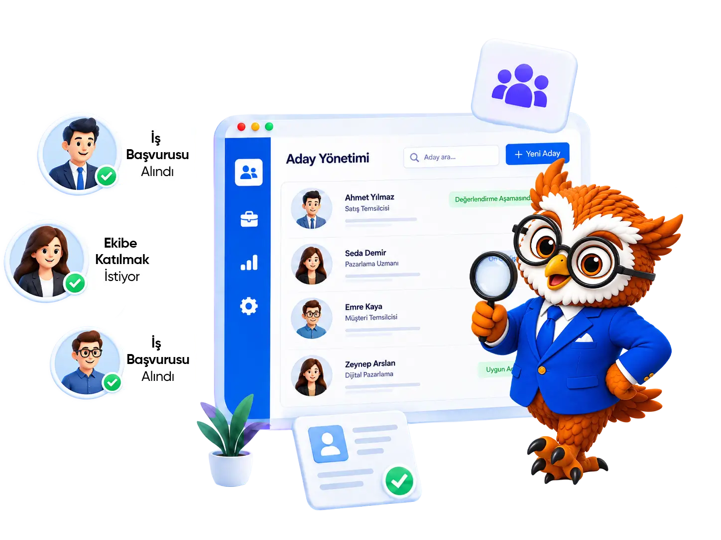 Connect Master Aday yönetimi görseli