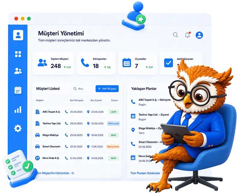 Connect Master Müşteri ve ziyaret yönetimi görseli